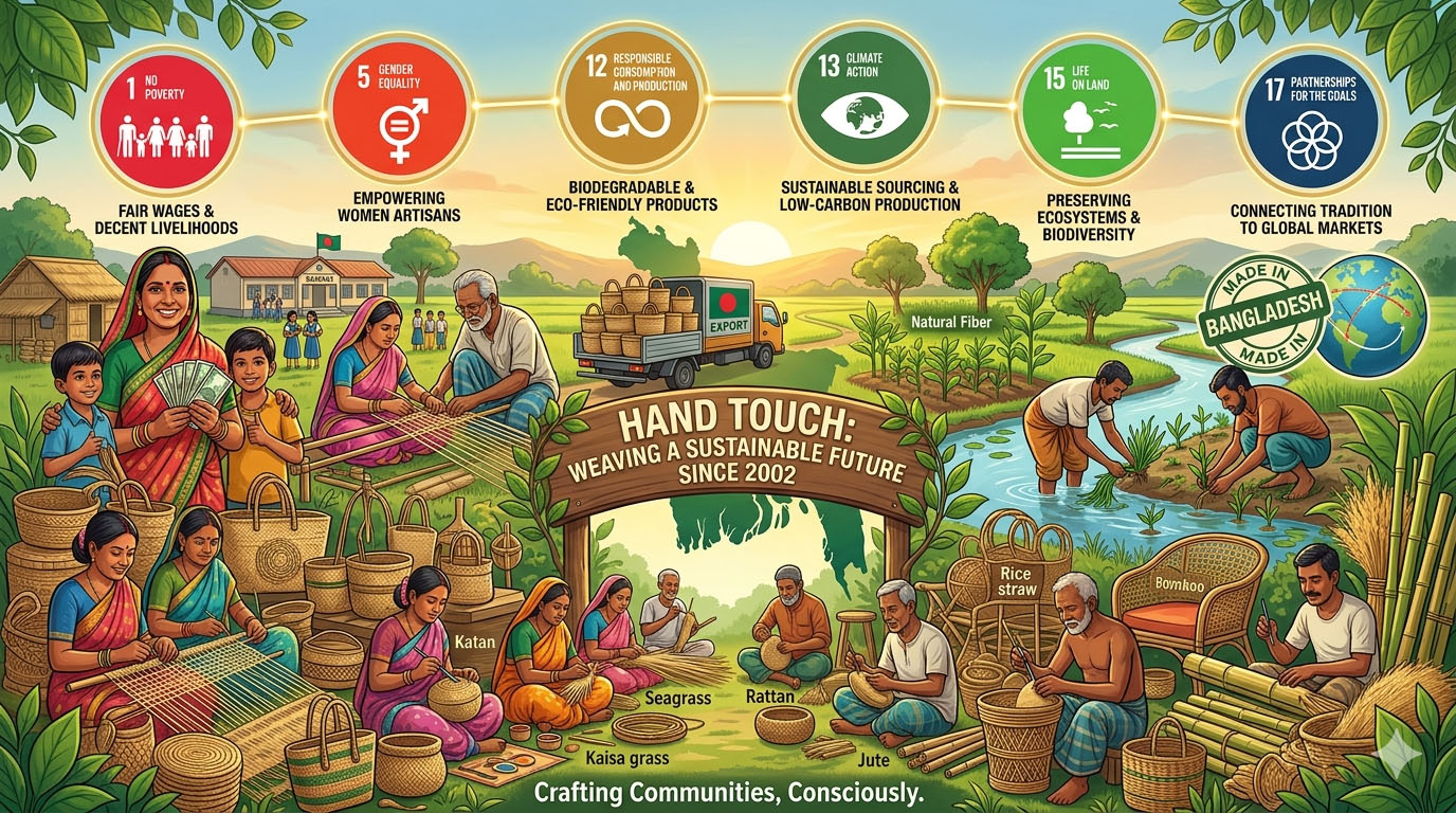 Handtouch contributing achieving SDG goals