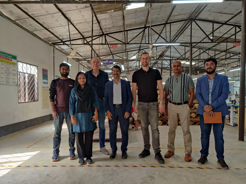 netherland buyer visiting handtouch factory